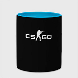 Кружка 3D CSGO logo, цвет: 3D-белый + небесно-голубой — фото 2