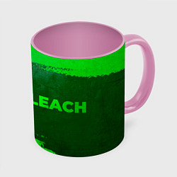 Кружка 3D Bleach - green gradient по-горизонтали, цвет: 3D-белый + розовый