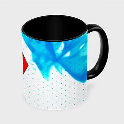 Кружка 3D The Elder Scrolls flame, цвет: 3D-белый + черный