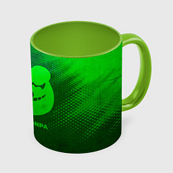 Кружка 3D Danganronpa - green gradient, цвет: 3D-белый + светло-зеленый