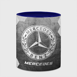 Кружка 3D Mercedes - grey gradient, цвет: 3D-белый + синий — фото 2