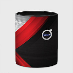 Кружка 3D Volvo metal stripes, цвет: 3D-белый + черный — фото 2