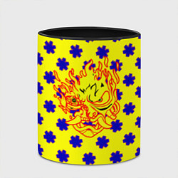 Кружка 3D Samurai fire logo steel, цвет: 3D-белый + черный — фото 2