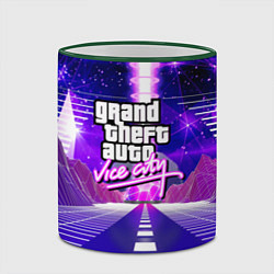 Кружка 3D GTA vice city retrovawe, цвет: 3D-зеленый кант — фото 2