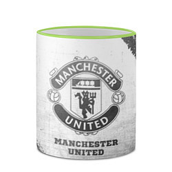 Кружка 3D Manchester United - white gradient, цвет: 3D-светло-зеленый кант — фото 2