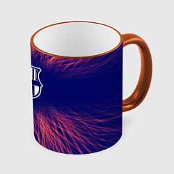 Кружка 3D Barcelona red energy, цвет: 3D-оранжевый кант