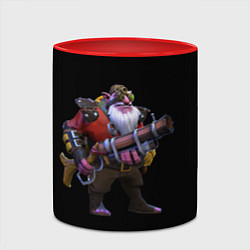 Кружка 3D Снайпер Dota 2, цвет: 3D-белый + красный — фото 2