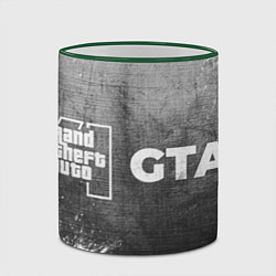 Кружка 3D GTA6 - grey gradient по-горизонтали, цвет: 3D-зеленый кант — фото 2