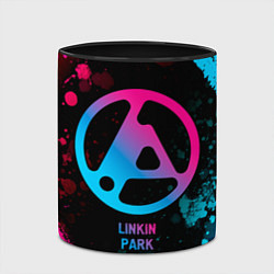 Кружка 3D Linkin Park 2024 - neon gradient, цвет: 3D-белый + черный — фото 2