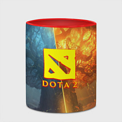 Кружка 3D DOTA 2 лес эльфов, цвет: 3D-белый + красный — фото 2