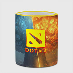 Кружка 3D DOTA 2 лес эльфов, цвет: 3D-желтый кант — фото 2