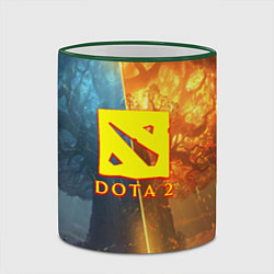 Кружка 3D DOTA 2 лес эльфов, цвет: 3D-зеленый кант — фото 2