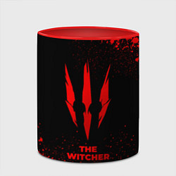 Кружка 3D The Witcher - red gradient, цвет: 3D-белый + красный — фото 2