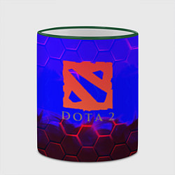 Кружка 3D Dota 2 броня текстура, цвет: 3D-зеленый кант — фото 2