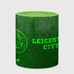 Кружка 3D Leicester City - green gradient по-горизонтали, цвет: 3D-белый + светло-зеленый — фото 2