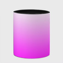 Кружка 3D Gradient color pink, цвет: 3D-белый + черный — фото 2