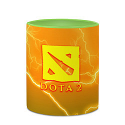 Кружка 3D DOTA storm, цвет: 3D-белый + светло-зеленый — фото 2