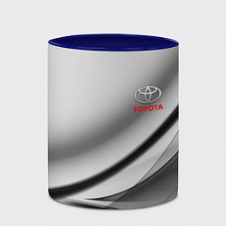 Кружка 3D Toyota texrure grey, цвет: 3D-белый + синий — фото 2