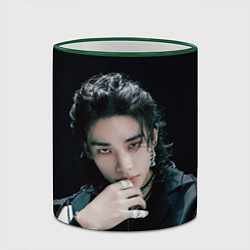 Кружка 3D Stray Kids Hyunjin Giant concept, цвет: 3D-зеленый кант — фото 2