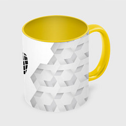 Кружка 3D Green Day white poly, цвет: 3D-белый + желтый
