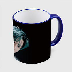 Кружка 3D Stray Kids Changbin Giant concept, цвет: 3D-синий кант