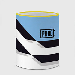 Кружка 3D PUBG geometry steel, цвет: 3D-желтый кант — фото 2