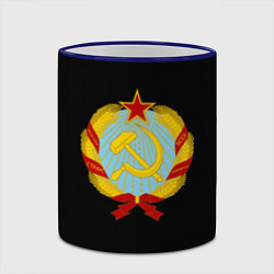 Кружка 3D Советский союз лого, цвет: 3D-синий кант — фото 2
