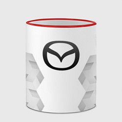 Кружка 3D Mazda white poly, цвет: 3D-красный кант — фото 2