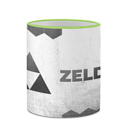 Кружка 3D Zelda - white gradient по-горизонтали, цвет: 3D-светло-зеленый кант — фото 2