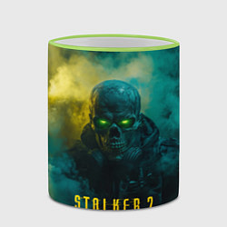 Кружка 3D Stalker 2 скелет в форме, цвет: 3D-светло-зеленый кант — фото 2