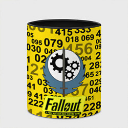Кружка 3D Fallout pattern symbol, цвет: 3D-белый + черный — фото 2