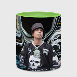 Кружка 3D Slava Marlow music artist, цвет: 3D-белый + светло-зеленый — фото 2