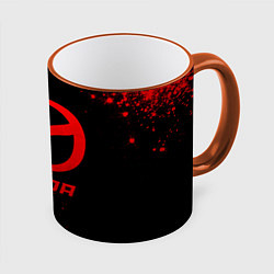Кружка 3D Mazda - red gradient, цвет: 3D-оранжевый кант