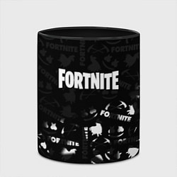 Кружка 3D Fortnite pattern black, цвет: 3D-белый + черный — фото 2