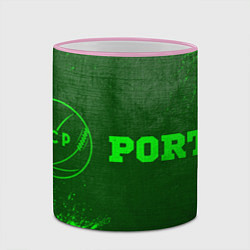 Кружка 3D Porto - green gradient по-горизонтали, цвет: 3D-розовый кант — фото 2