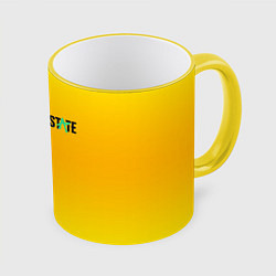 Кружка 3D PUBG gradient steel, цвет: 3D-желтый кант