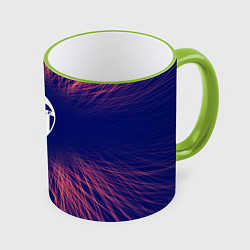 Кружка 3D Valencia red energy, цвет: 3D-светло-зеленый кант