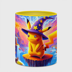 Кружка 3D Pikachu in a stargazers hat, цвет: 3D-белый + желтый — фото 2