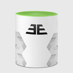 Кружка 3D Imagine Dragons white poly, цвет: 3D-белый + светло-зеленый — фото 2