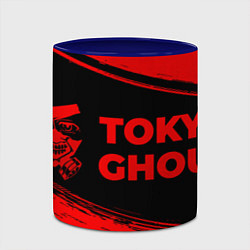 Кружка 3D Tokyo Ghoul - red gradient по-горизонтали, цвет: 3D-белый + синий — фото 2