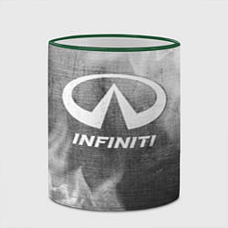 Кружка 3D Infiniti - grey gradient, цвет: 3D-зеленый кант — фото 2