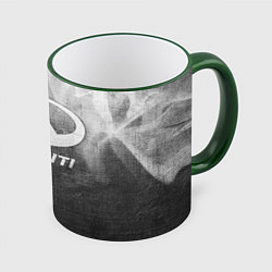 Кружка 3D Infiniti - grey gradient, цвет: 3D-зеленый кант