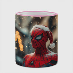 Кружка 3D New year Spider-man, цвет: 3D-розовый кант — фото 2