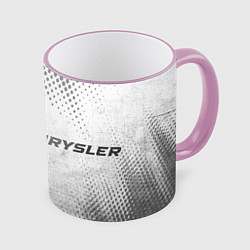Кружка 3D Chrysler - white gradient по-горизонтали, цвет: 3D-розовый кант