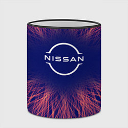 Кружка 3D Nissan red energy, цвет: 3D-черный кант — фото 2