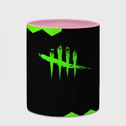 Кружка 3D Dead by daylight hexagon, цвет: 3D-белый + розовый — фото 2