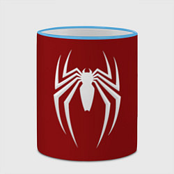 Кружка 3D SpiderMan - logo, цвет: 3D-небесно-голубой кант — фото 2