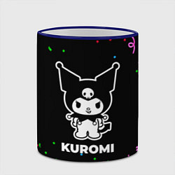 Кружка 3D Kuromi конфети, цвет: 3D-синий кант — фото 2