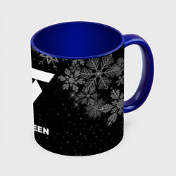 Кружка 3D Снежный Seventeen, цвет: 3D-белый + синий