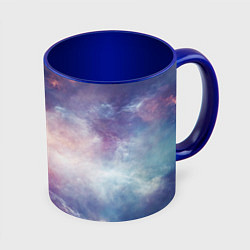 Кружка 3D Туманности космоса, цвет: 3D-белый + синий